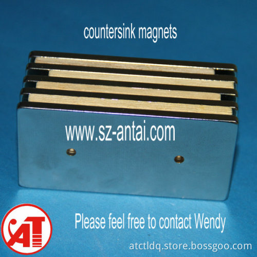NdFeB Block Magnets with Countersink